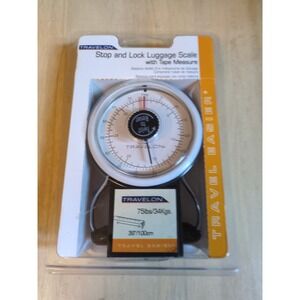 Travelon Stop & Lock Luggage Scale w/ Tape Measure #19325  NEW!